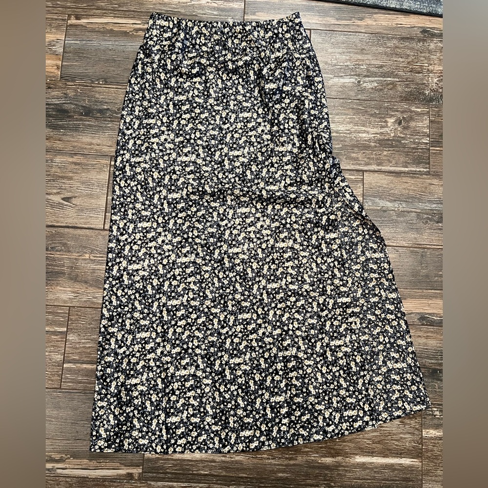 Lola Grace Silk Floral Maxi skirt